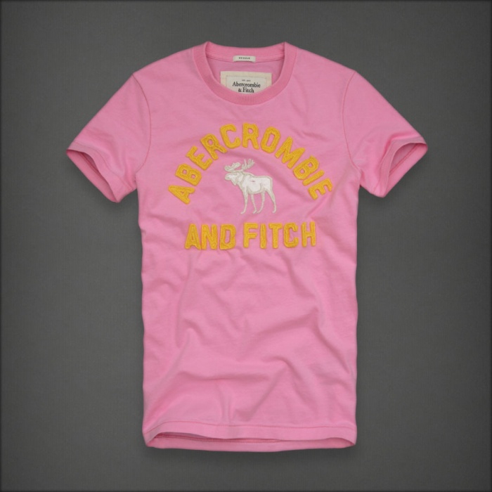 Abercrombie Fitch Hombres De Cuello Redondo Corto Remera AF5248